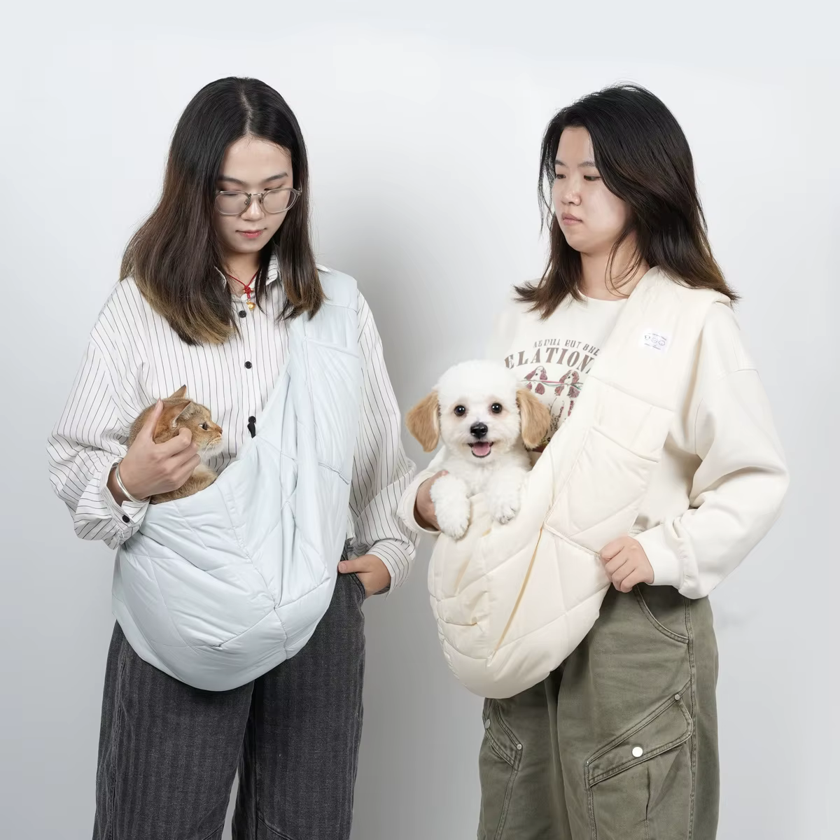 Bolsa de transporte cálida para gatos y perros pequeños en invierno - imagen 5