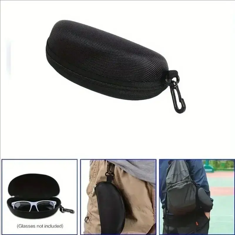 Caja protectora portátil con cremallera para gafas de sol