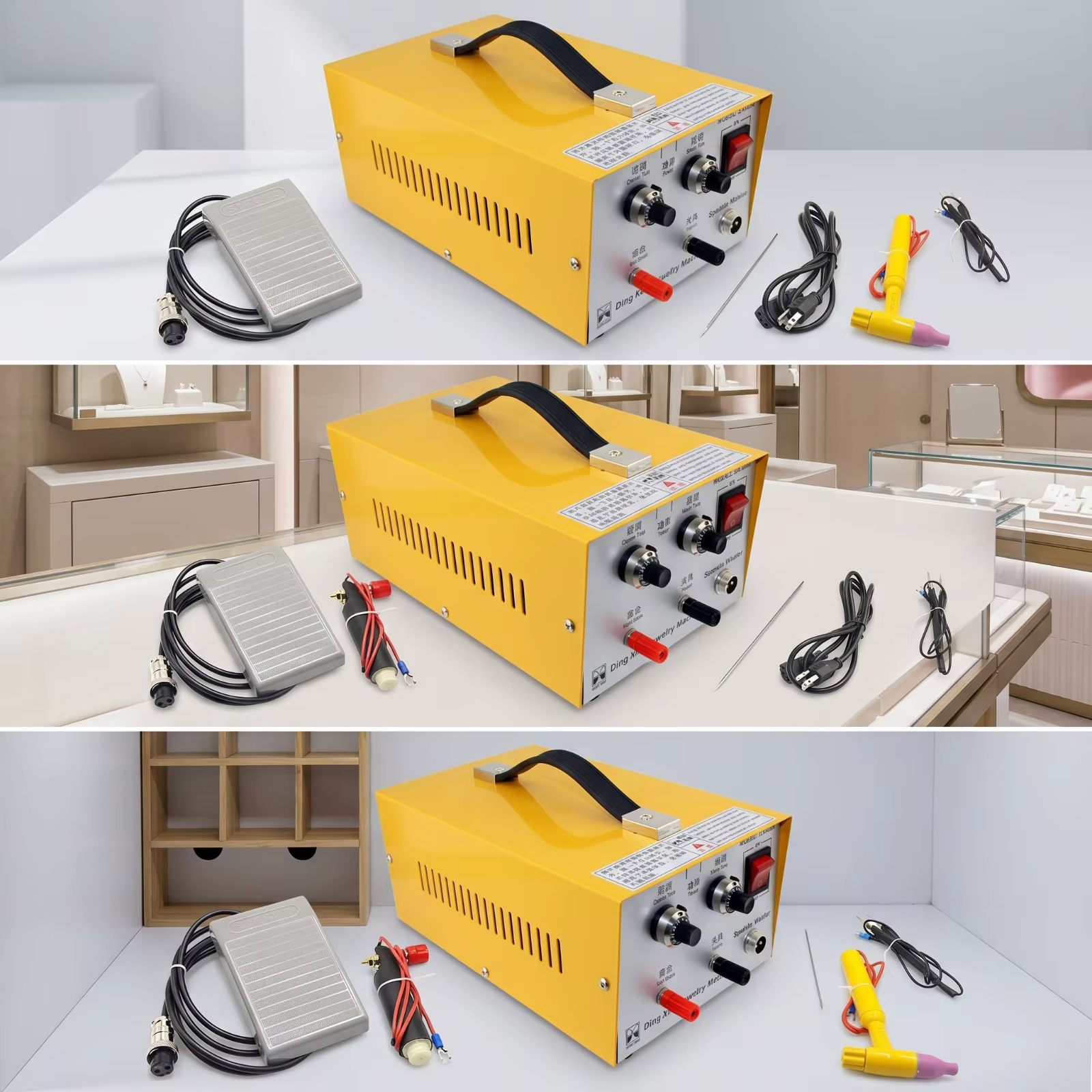 Soldador de Puntos 30A para Joyeros con Electrodo de Tungsteno