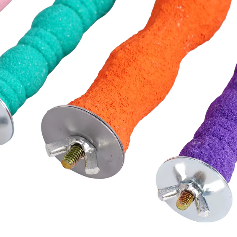 Juguete relajante colorido para aves en jaula