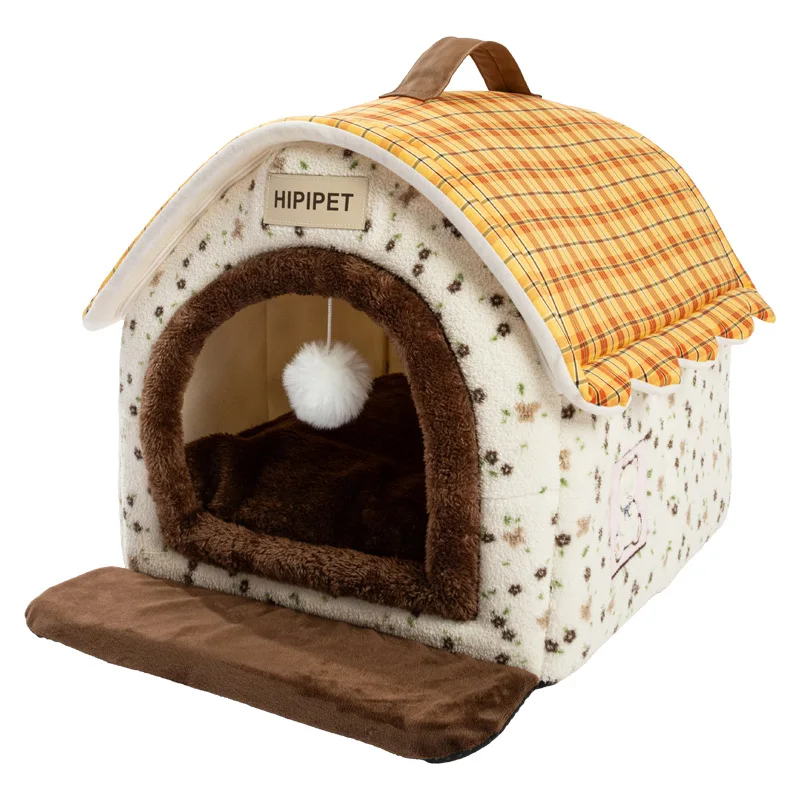 Cama nido cálida tipo cueva para gatos y perros pequeños - imagen 3