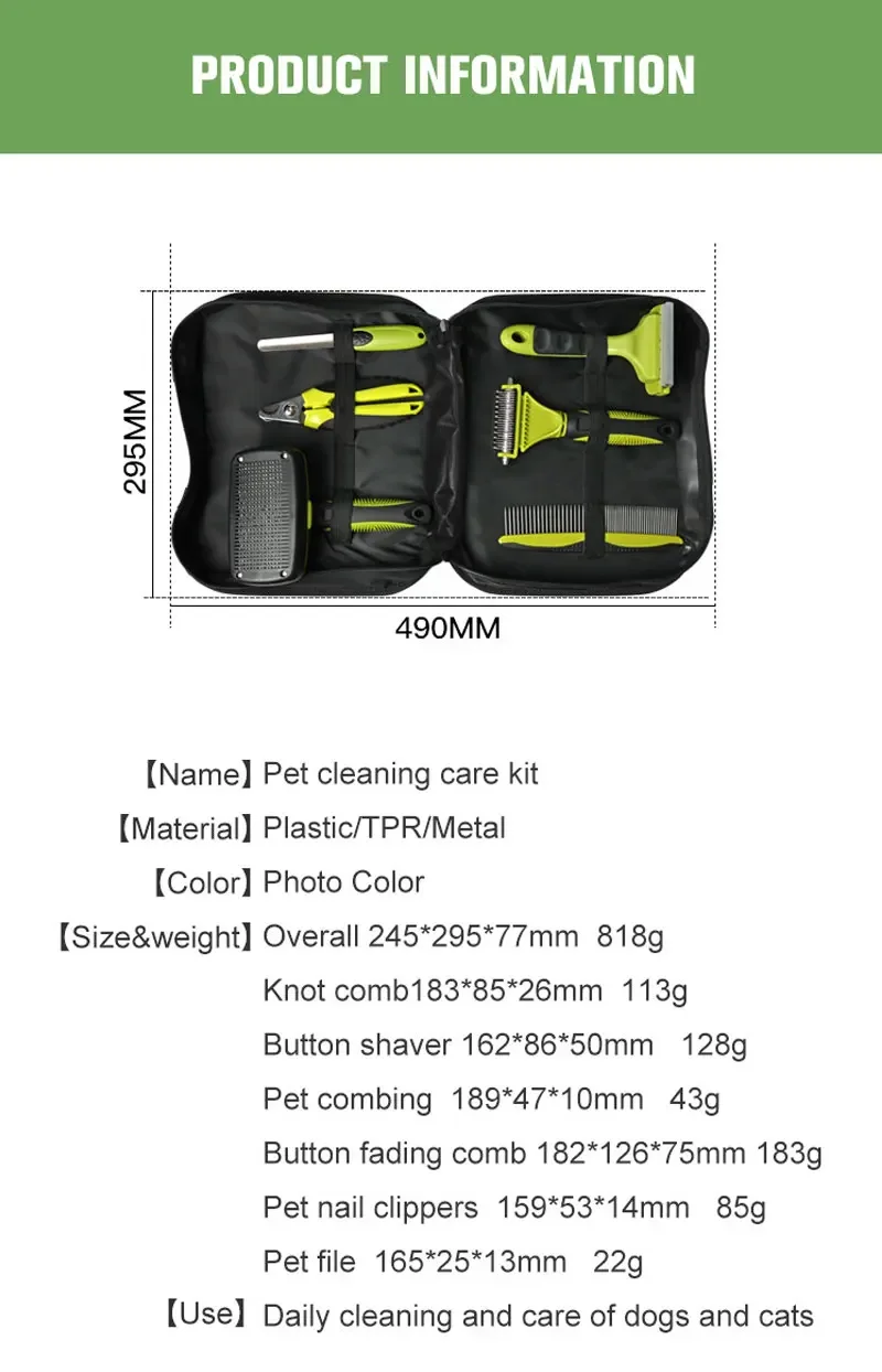 Peine de 4 pulgadas para mascotas