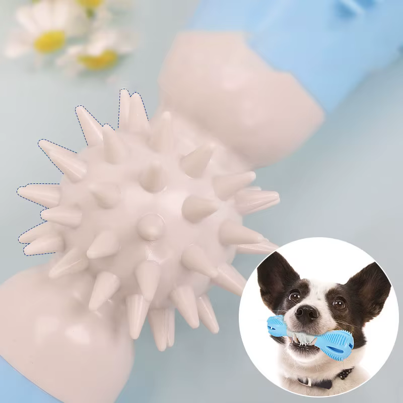 Juguete duradero para perros con mancuerna: comida lenta interactiva - imagen 5