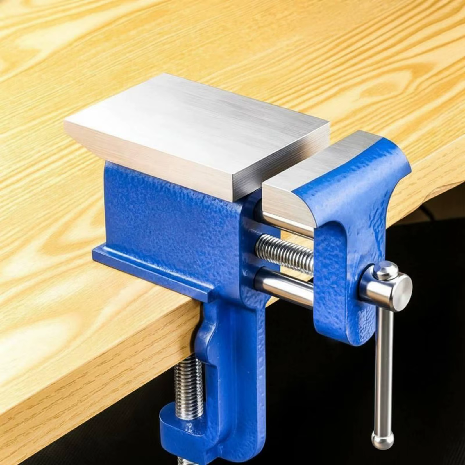 Tornillo de banco industrial gran apertura – Abrazadera hierro fundido - imagen 4