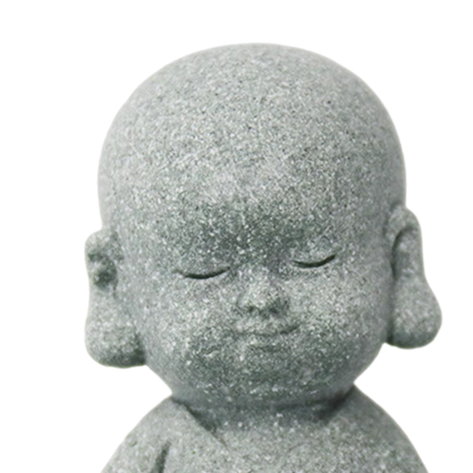 Figura decorativa de Buda monje en resina para interior y jardín - imagen 4