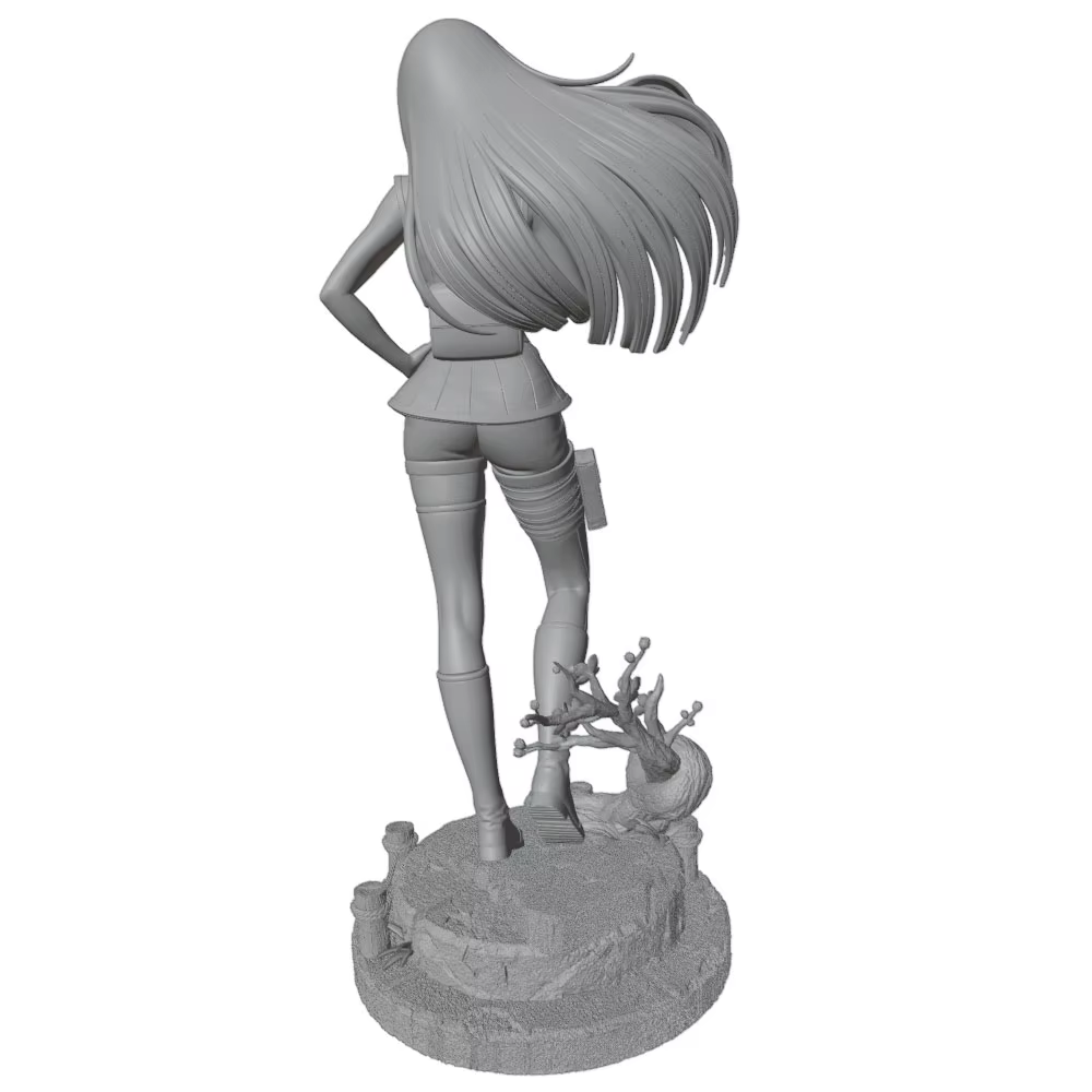 Figura de resina impresa en 3D para montar, gris - imagen 5