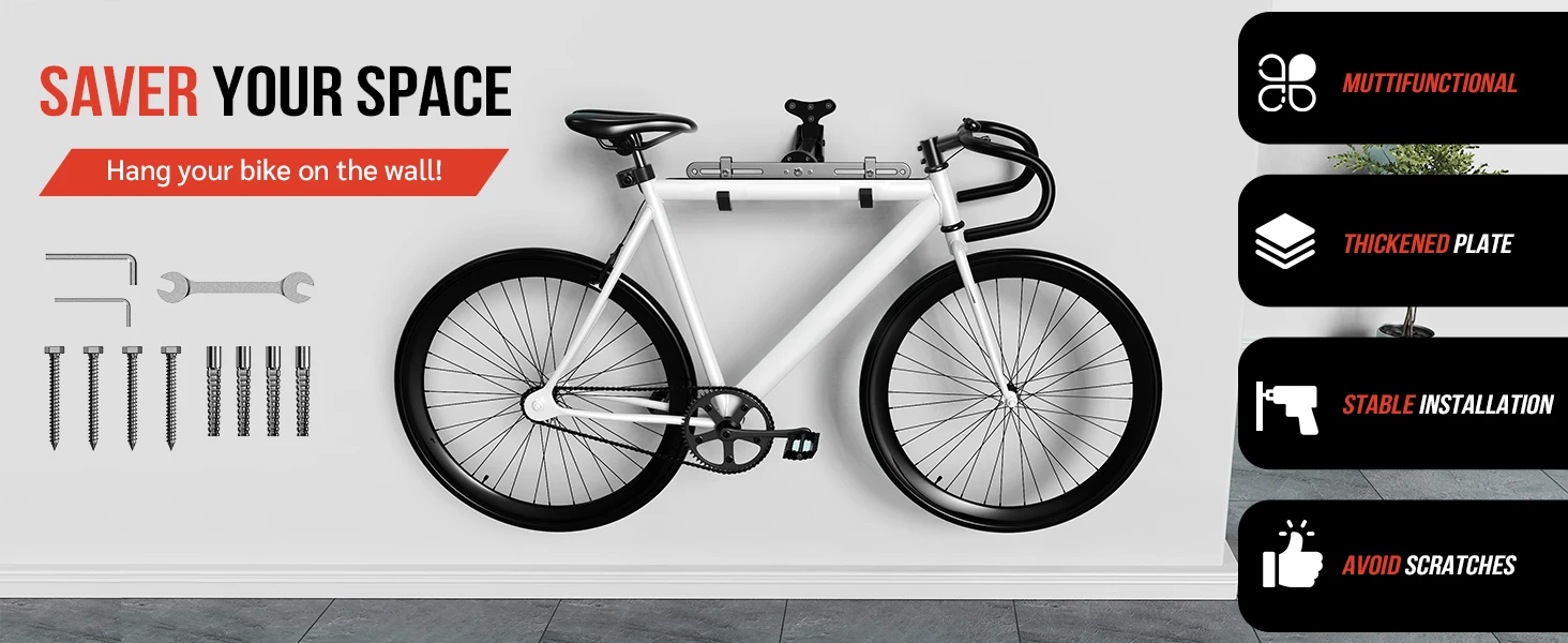 Bicicleta en soporte de pared