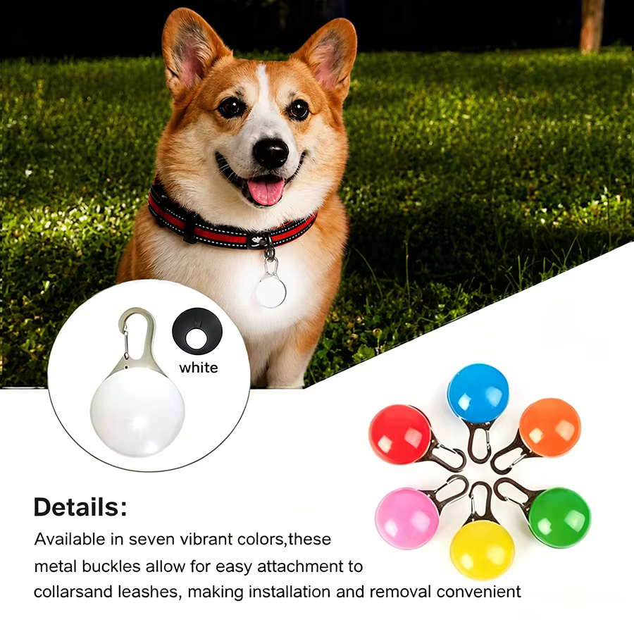 Collar LED recargable USB para perro – luz intermitente - imagen 2