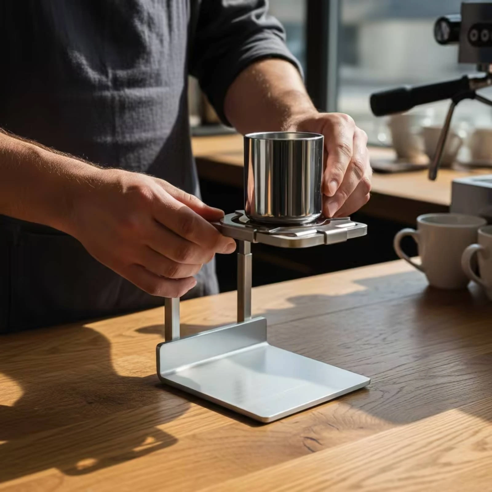 Filtro reutilizable de acero inoxidable para cafetera de goteo Veken - imagen 5