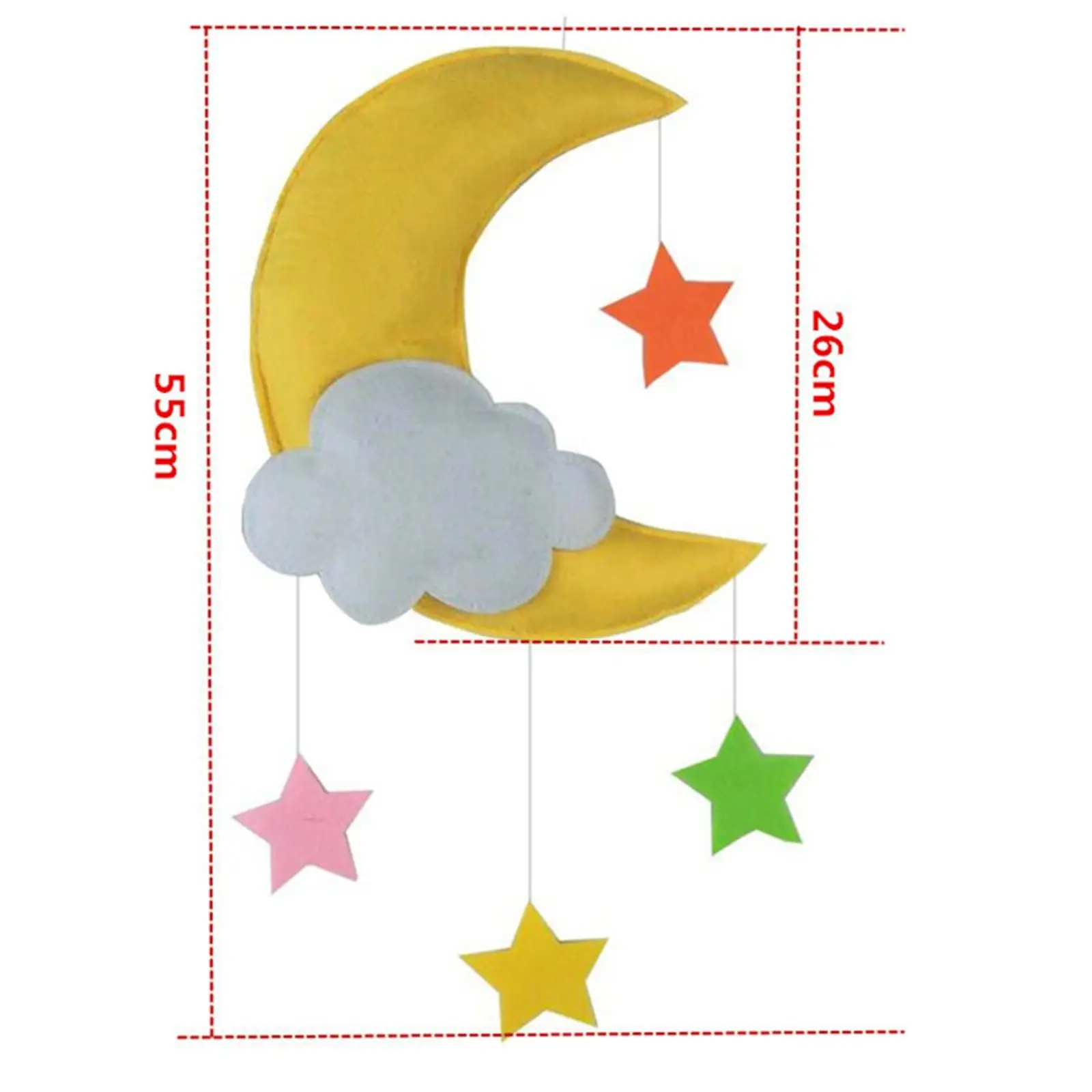 Decoración colgante de nubes para habitación infantil, 5 piezas - imagen 3