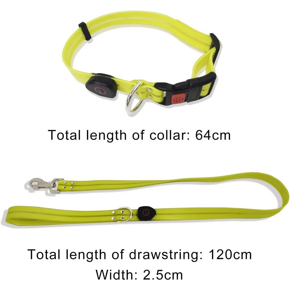 Correa LEDmounting en collar de perro