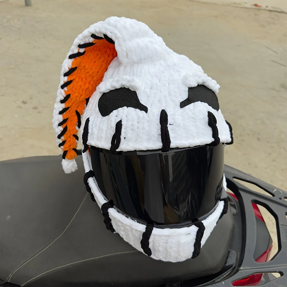 Funda cubrecascos de moto esponjosa estilo demonio cartoon - imagen 2