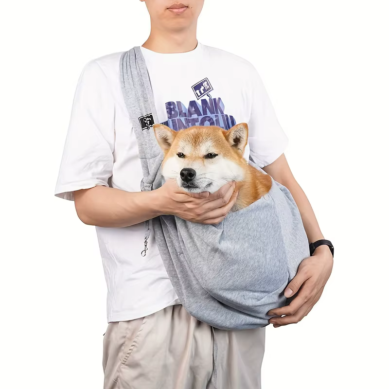 Mochila transpirable plegable para perros pequeños con almohadilla - imagen 2