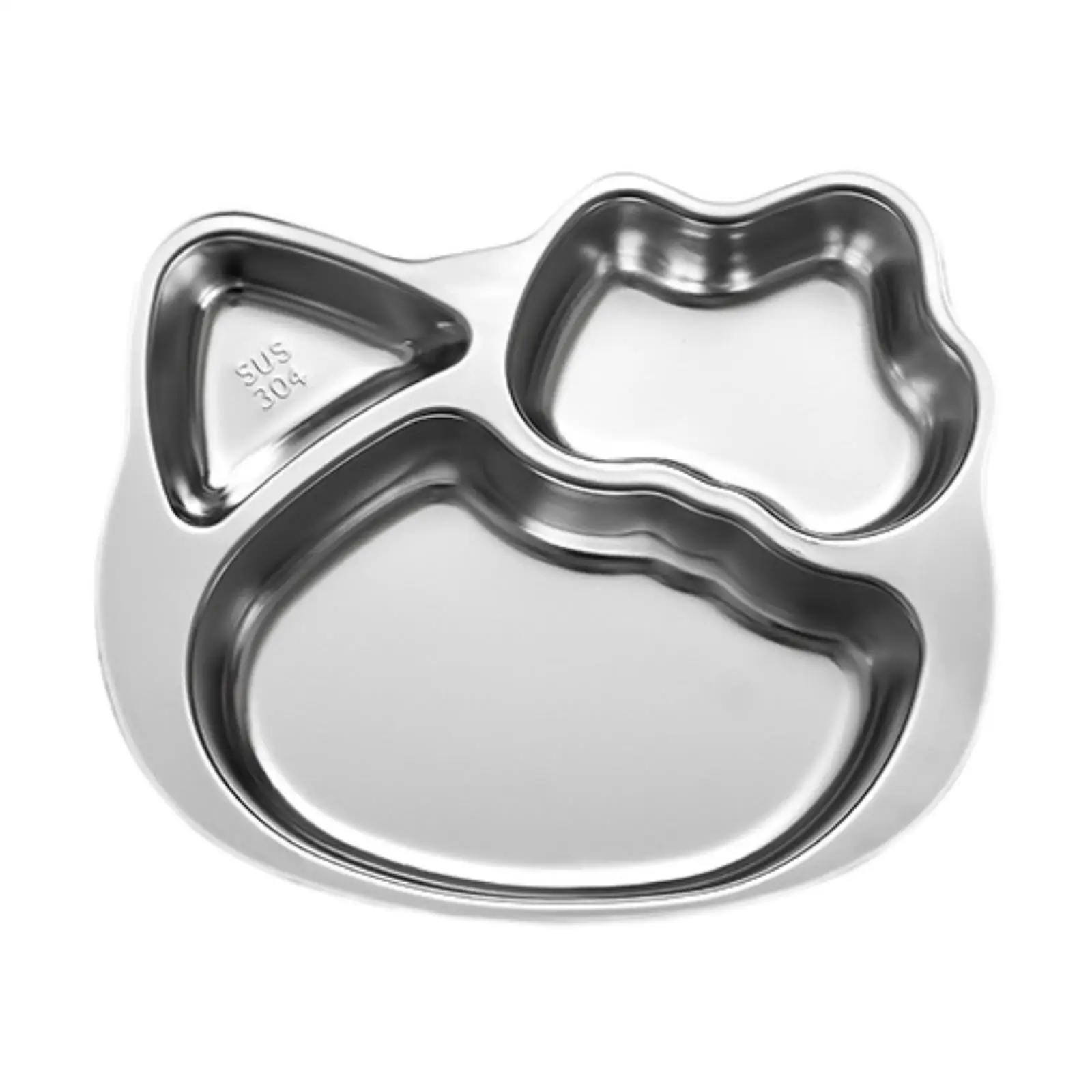 Bandeja de acero inoxidable con compartimentos para gatos y perros - imagen 2