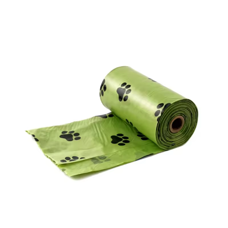 Bolsas excrementos perro biodegradables estampado pata verde - imagen 2