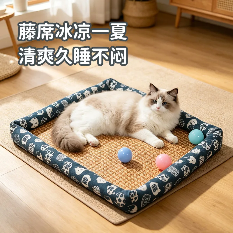 Alfombra de hielo para perros y gatos, colchoneta verano transpirable - imagen 2