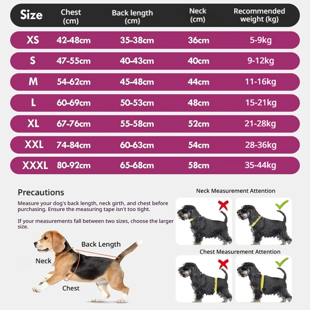Traje postoperatorio anti-lamido para perros grandes – Ropa quirúrgica de recuperación - imagen 2