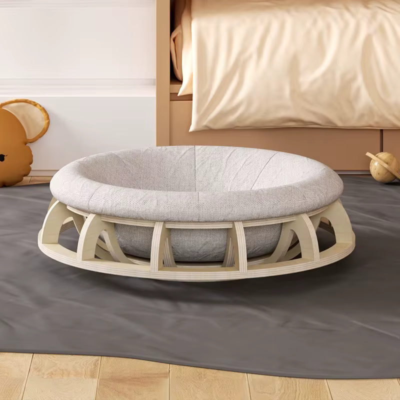 Cama redonda grande para gatos y perros – Nido cálido interior - imagen 2