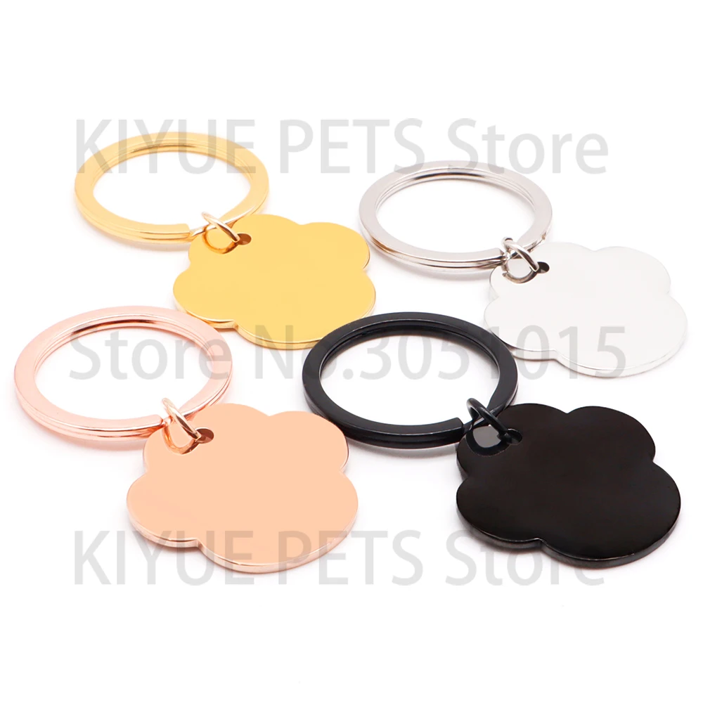 Etiqueta identificación gato acero inoxidable personalizada forma pata - imagen 5