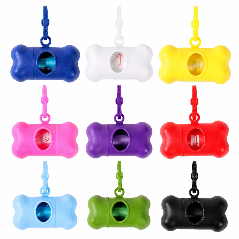 Dispensador bolsas para perro con forma de hueso a prueba de fugas - imagen 5