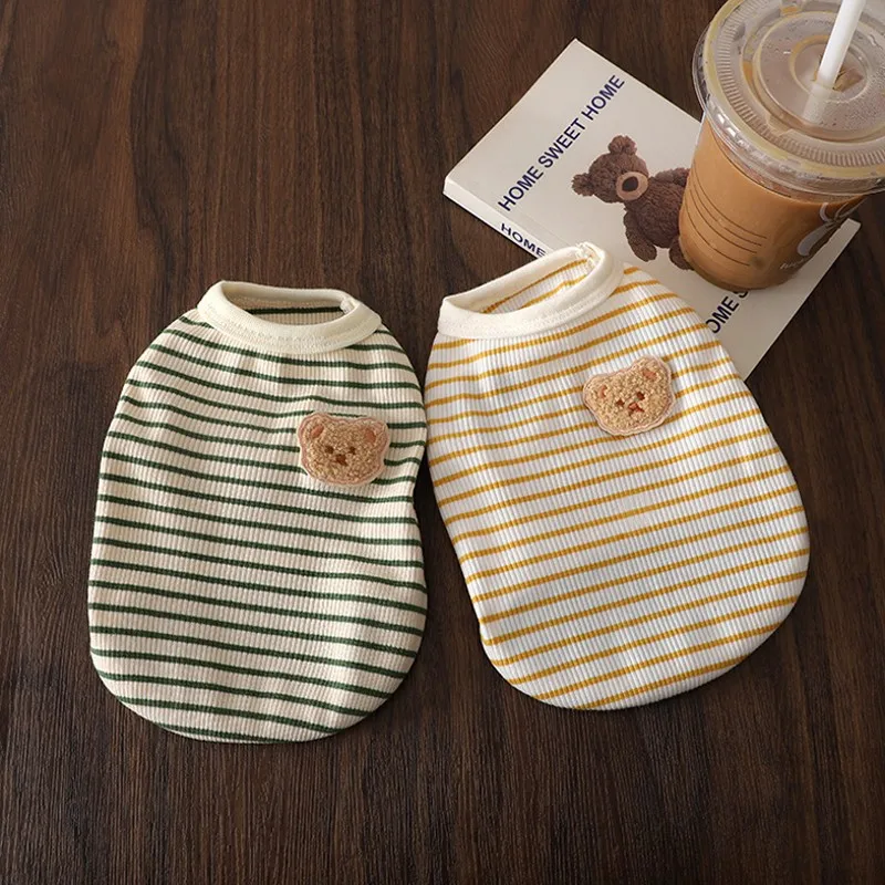 Chaleco a rayas de verano para perros y camiseta para gatos - imagen 5