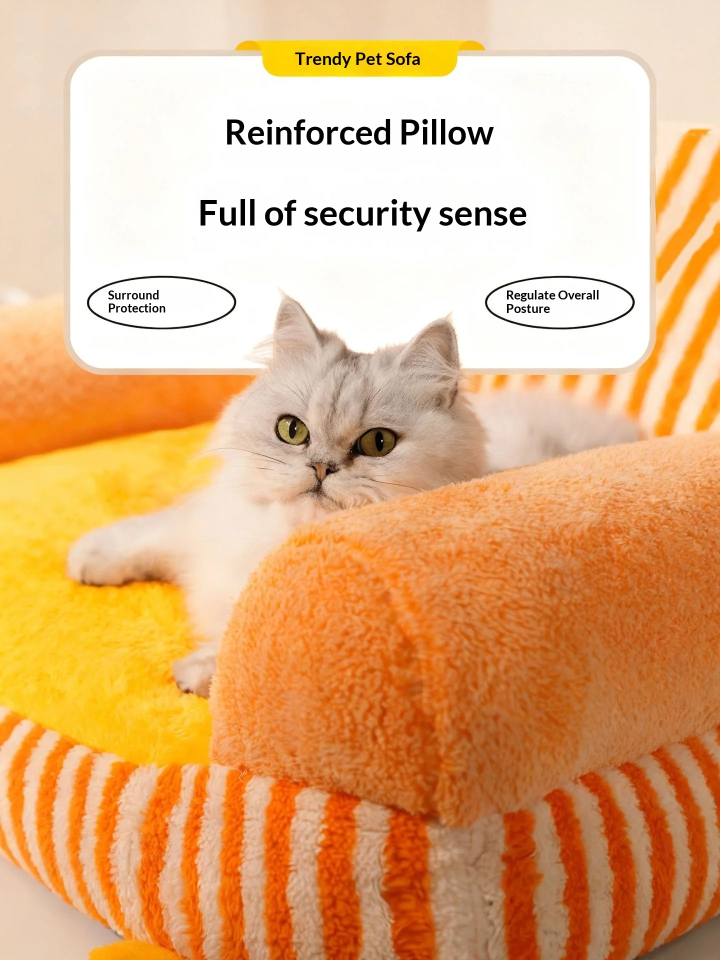 Cama para mascotas con felpa gruesa