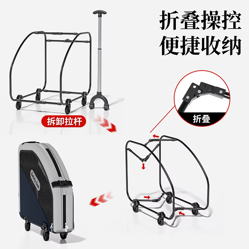 Carrito de paseo plegable para gatos y perros medianos y grandes - imagen 2