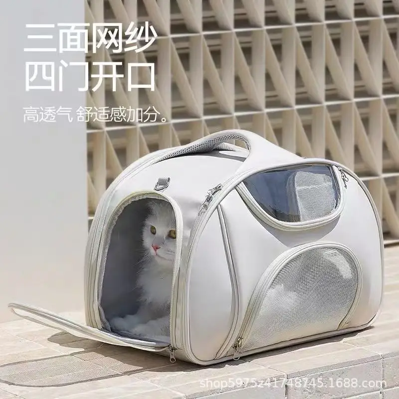 Mochila para transportar gatos gran capacidad para viajes al aire libre - imagen 3