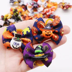 Lazos con gomas elásticas para perros, fiesta de Halloween