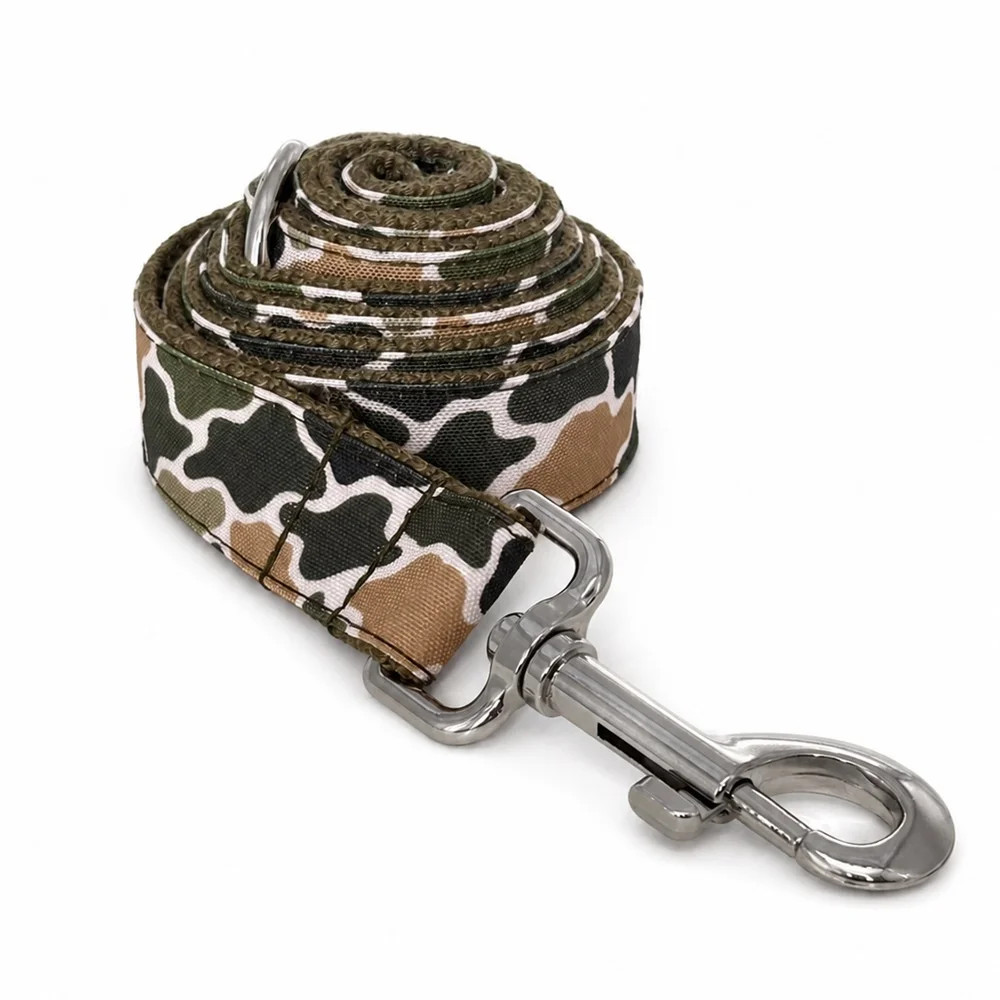 Collar perro camuflaje militar nailon ajustable hebilla metal - imagen 4