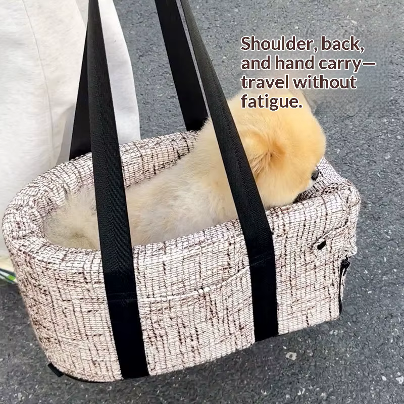 Asiento elevador portátil y lavable para perros pequeños en coche - imagen 4