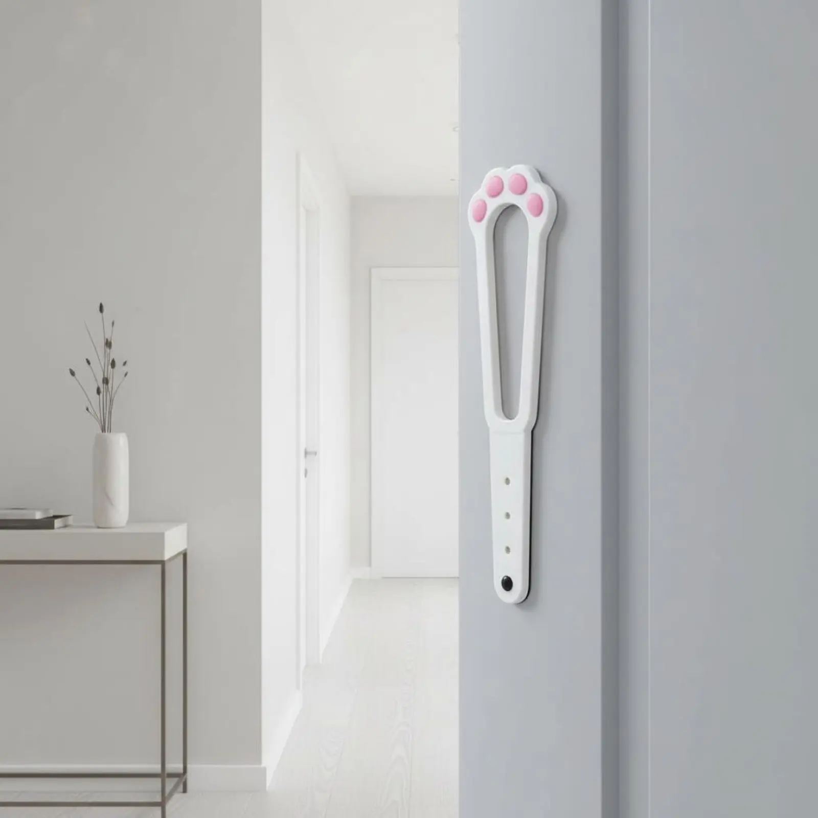 Soporte puerta sin perforaciones para gatos y perros, portátil y seguro