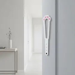 Soporte puerta sin perforaciones para gatos y perros, portátil y seguro