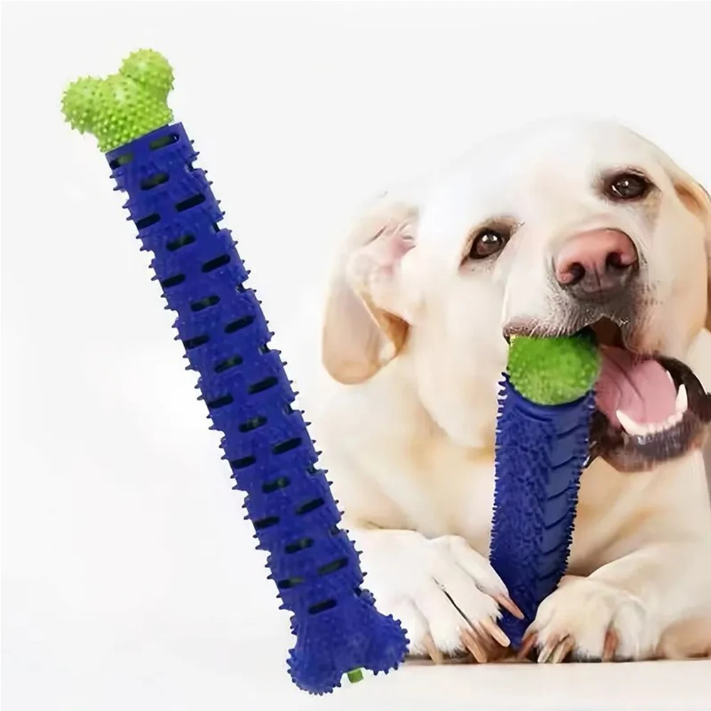 Juguete masticable de goma para perros: cepillo dental y masaje - imagen 4