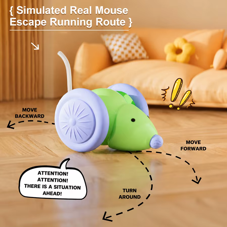 Pelota rodante LED USB para gatos – Juguete interactivo recargable - imagen 4