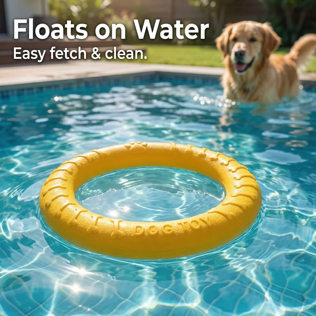Frisbee resistente para perros – Disco volador para masticar y lanzar - imagen 2