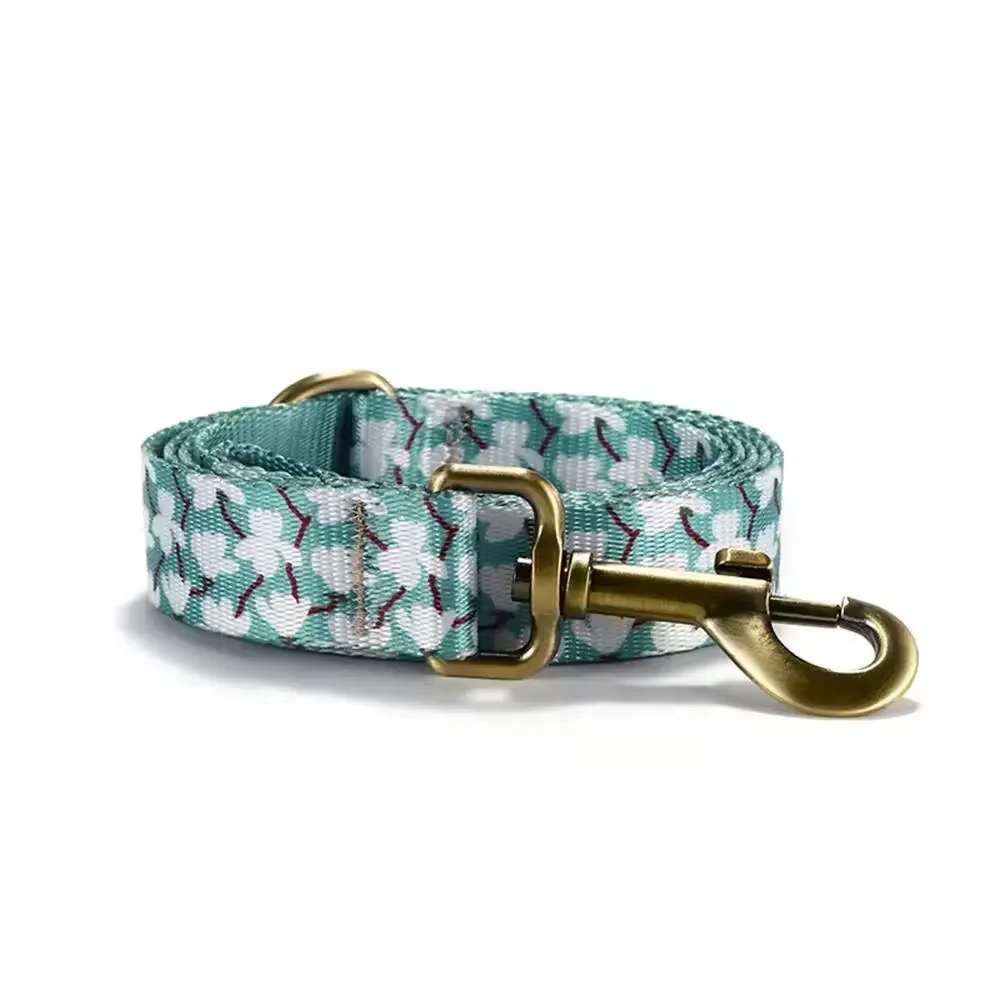 Collar personalizado floral ajustable en nailon suave para perro y gato - imagen 3
