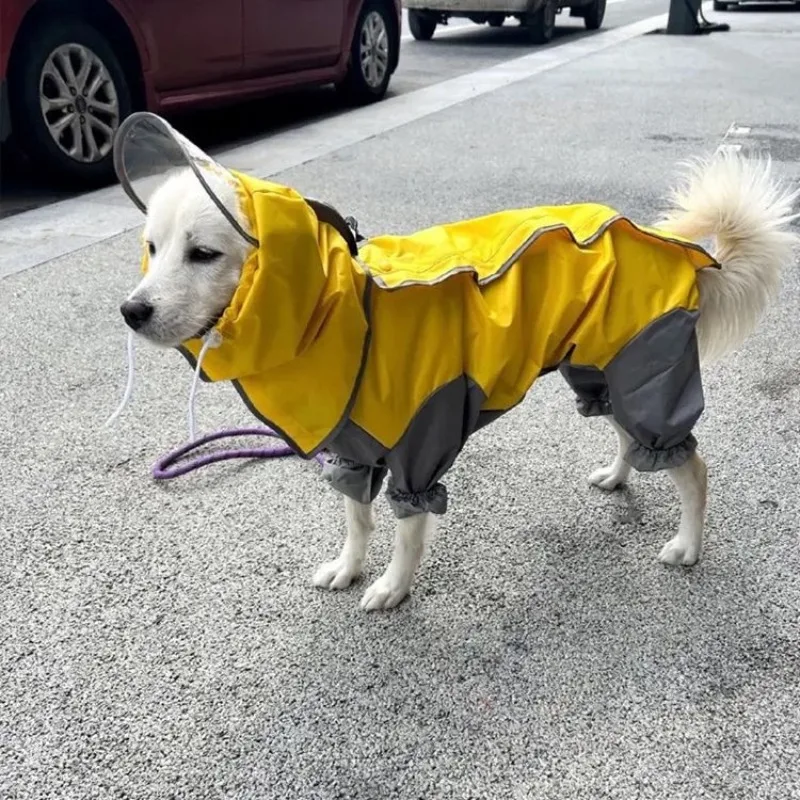 Impermeable para perros con capucha – Chaqueta resistente al agua - imagen 3