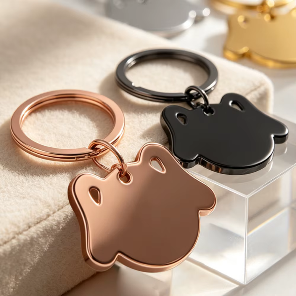 Placa identificación perro y gato – Personalizable acero inox en forma de perrito - imagen 4