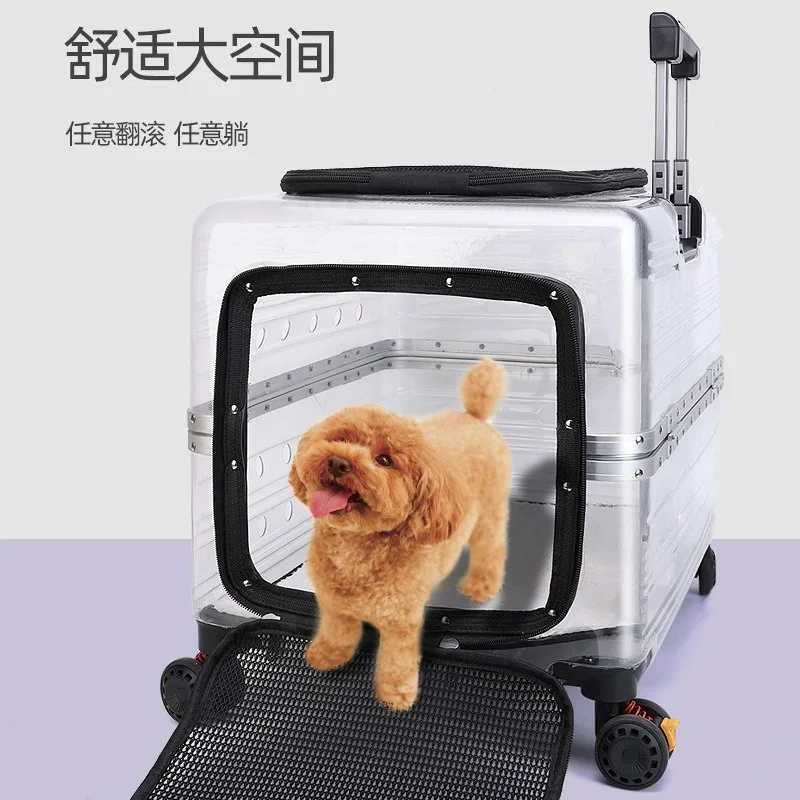 Bolsa de transporte transpirable y transparente para gatos y perros - imagen 5