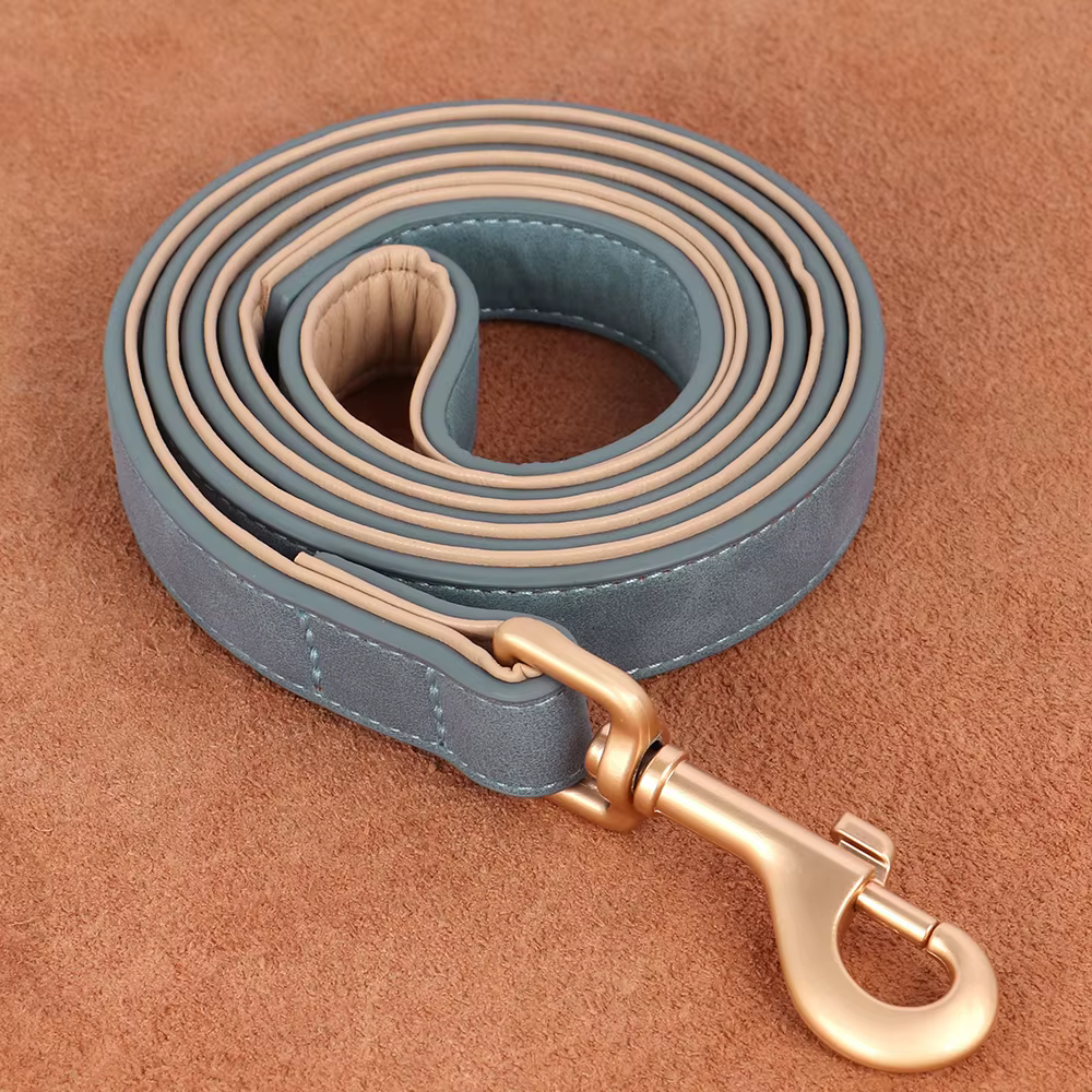 Correa acolchada para perro de cuero PU, extra cómoda y duradera - imagen 4