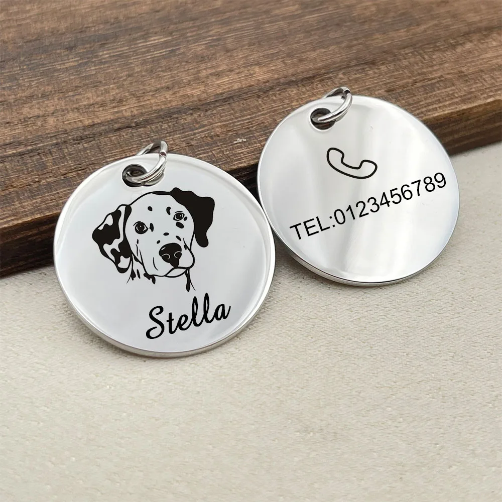 Etiqueta de latón para gato