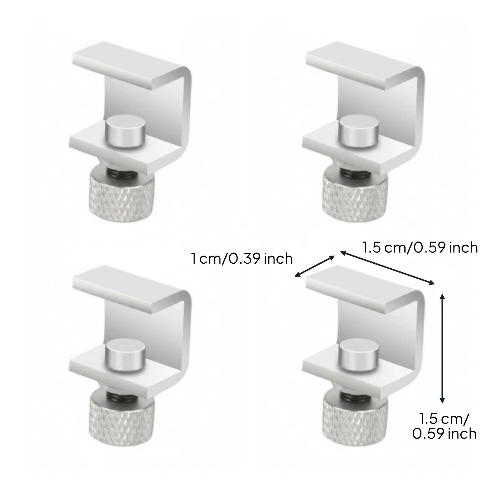 Abrazadera aluminio fijación cama gato perro ajustable estable - imagen 4