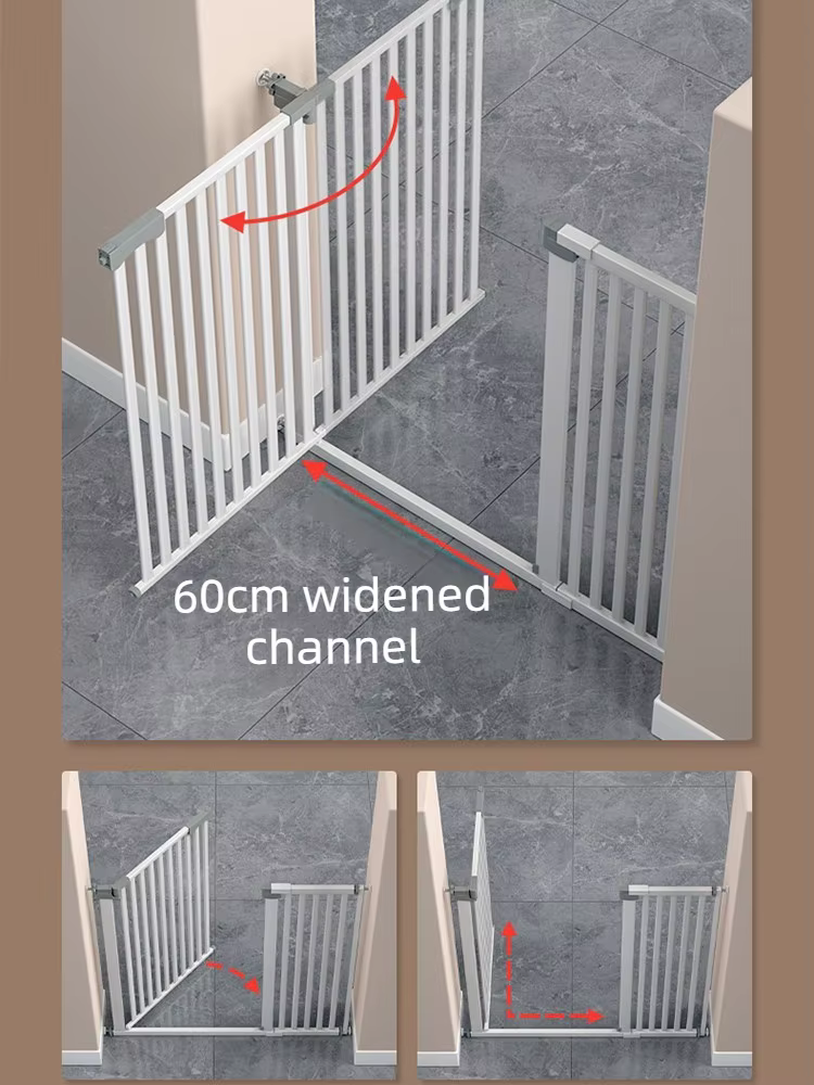 Valla antiescape para gatos y perros con puerta de bloqueo - imagen 3