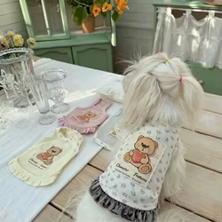 Chaleco floral ligero de verano para gatos y perros pequeños