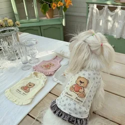 Chaleco floral ligero de verano para gatos y perros pequeños