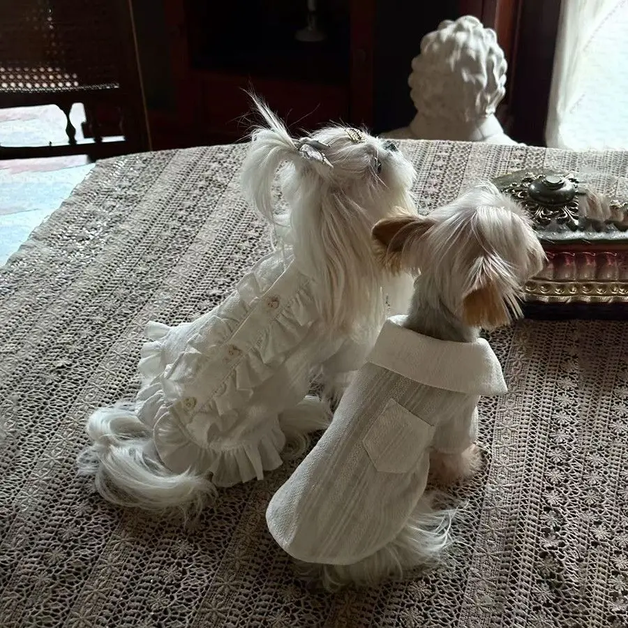 Conjunto canino floral