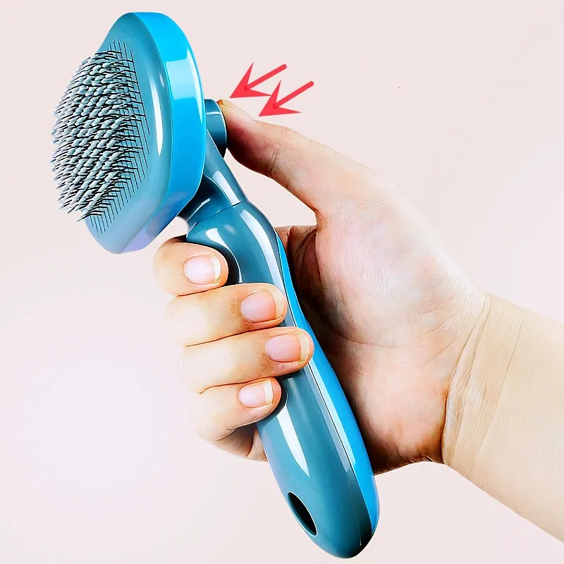 Cepillo autolimpiable para gatos y perros: peine masaje y quita-pelo - imagen 2