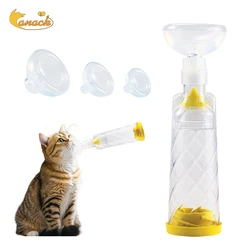 Inhalador espacador para perros y gatos con máscara de silicona