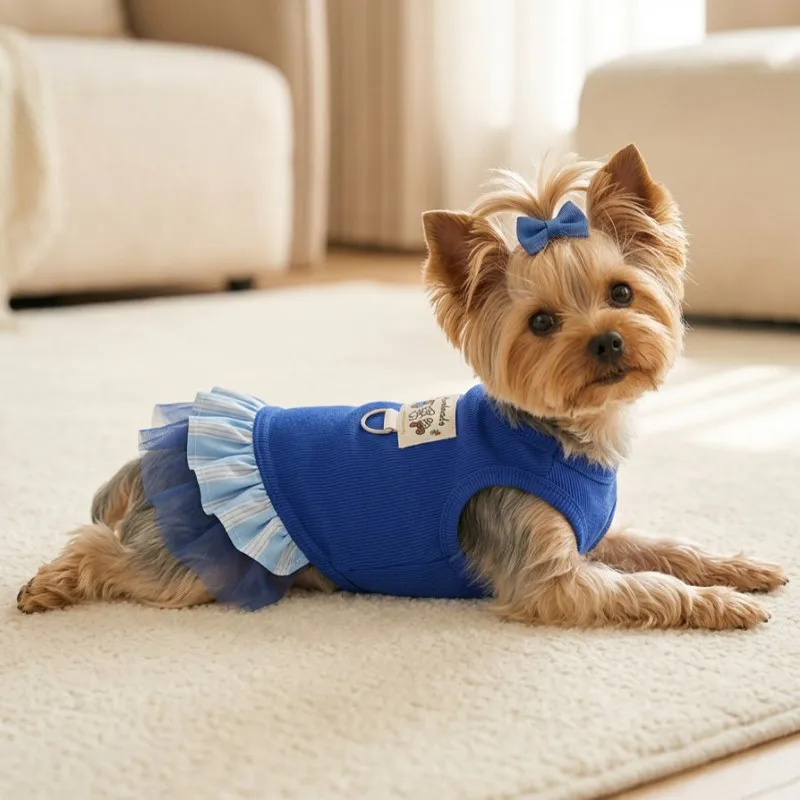 Vestido de verano con encaje para perros y gatos – Chihuahua y Yorkie - imagen 4